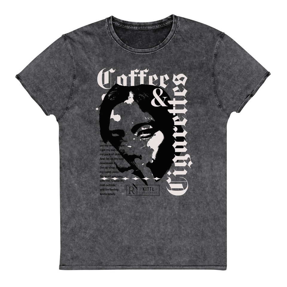 Coffee & Cigarettes Unisex Denim T-Shirt