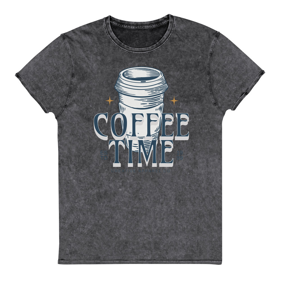 Coffee Time Unisex Denim T-Shirt
