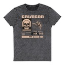 Crimson Unisex Denim T-Shirt