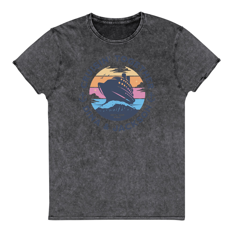 Cruisin' Together - Cruise Ship Unisex Denim T-Shirt