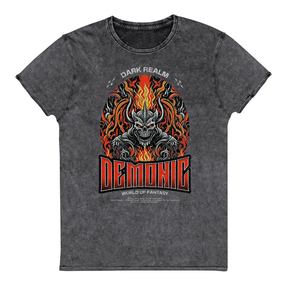 Demonic Unisex Denim T-Shirt