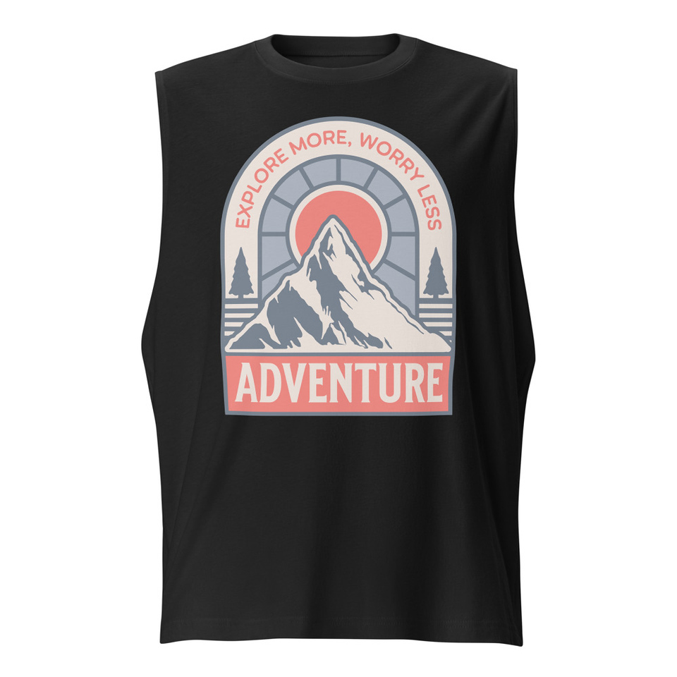 Adventure - Mountain Climbing Unisex Muscle Shirt