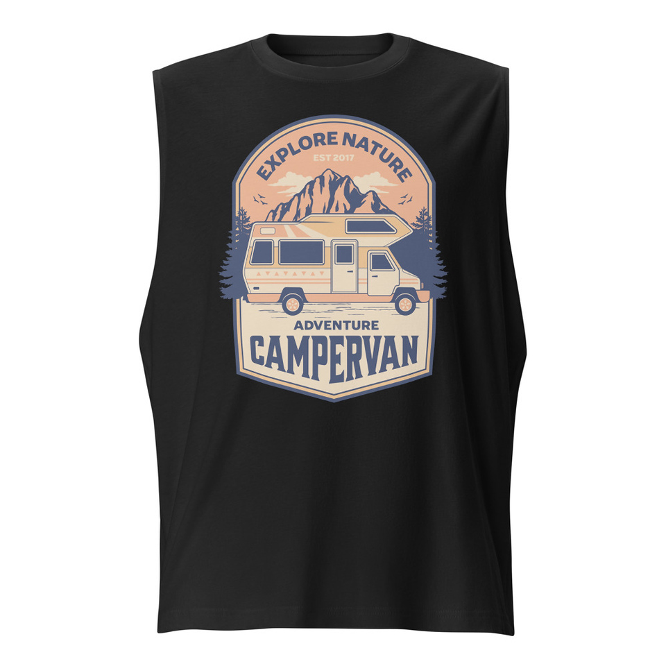 Adventure Campervan - Outdoor Unisex Muscle Shirt