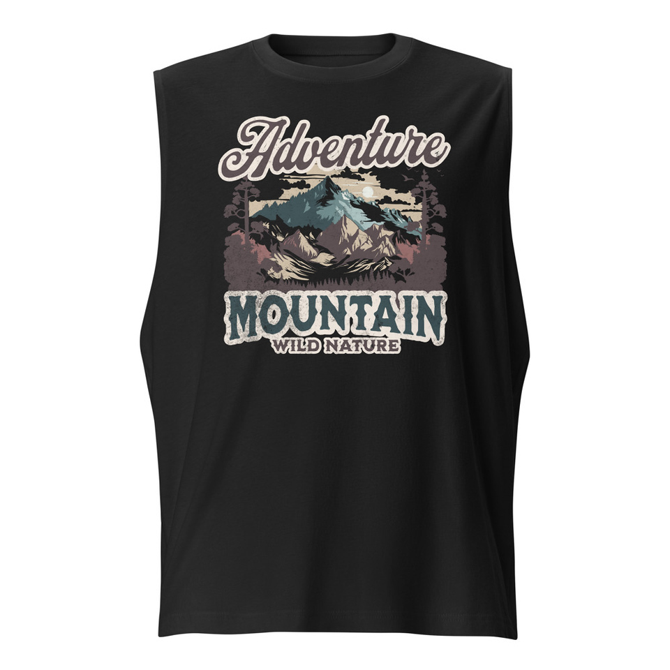 Adventure Mountain Wild Nature Unisex Muscle Shirt