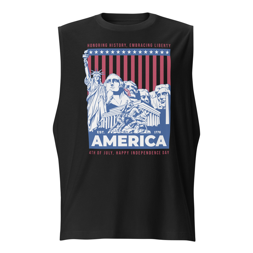 AMERICA (2) Unisex Muscle Shirt