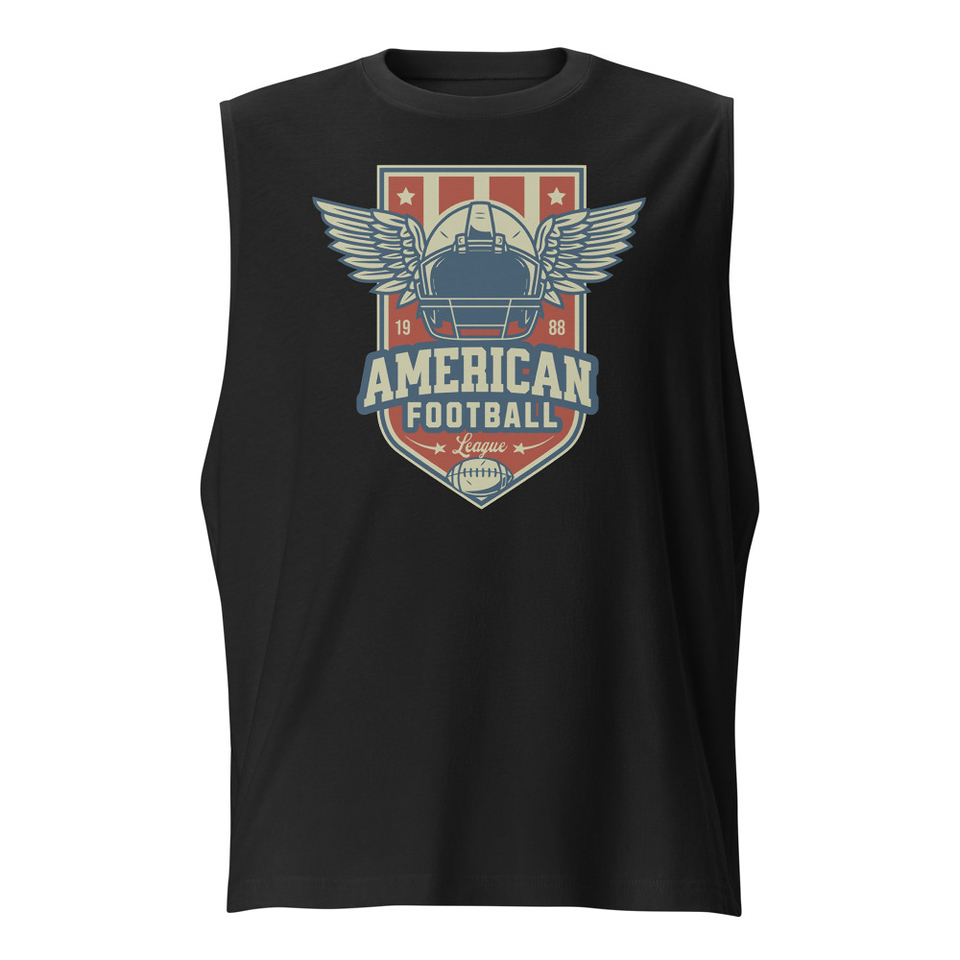 American Football League - Sports Helmet Unisex Muscle Shirt