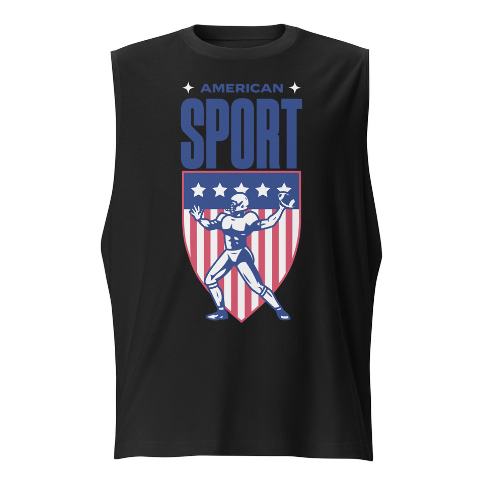 American Football Sport Unisex Muscle Shirt