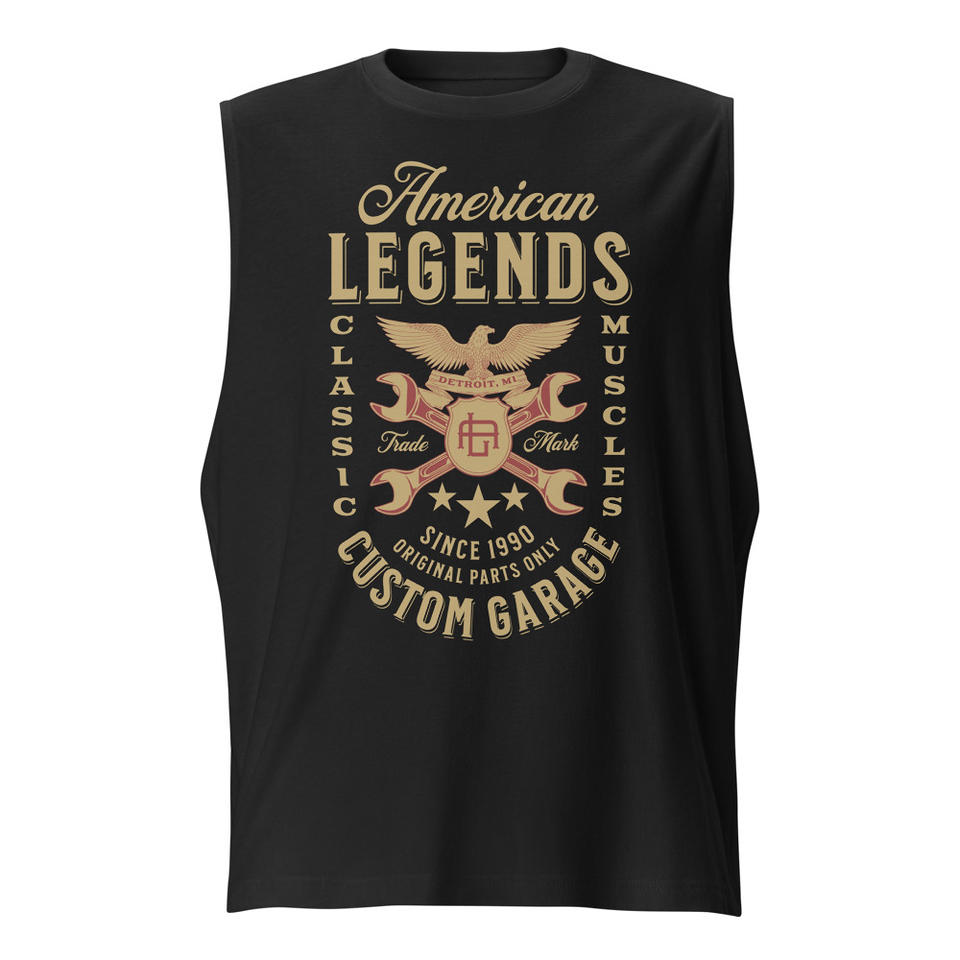 American Legends Garage - Eagle Unisex Muscle Shirt