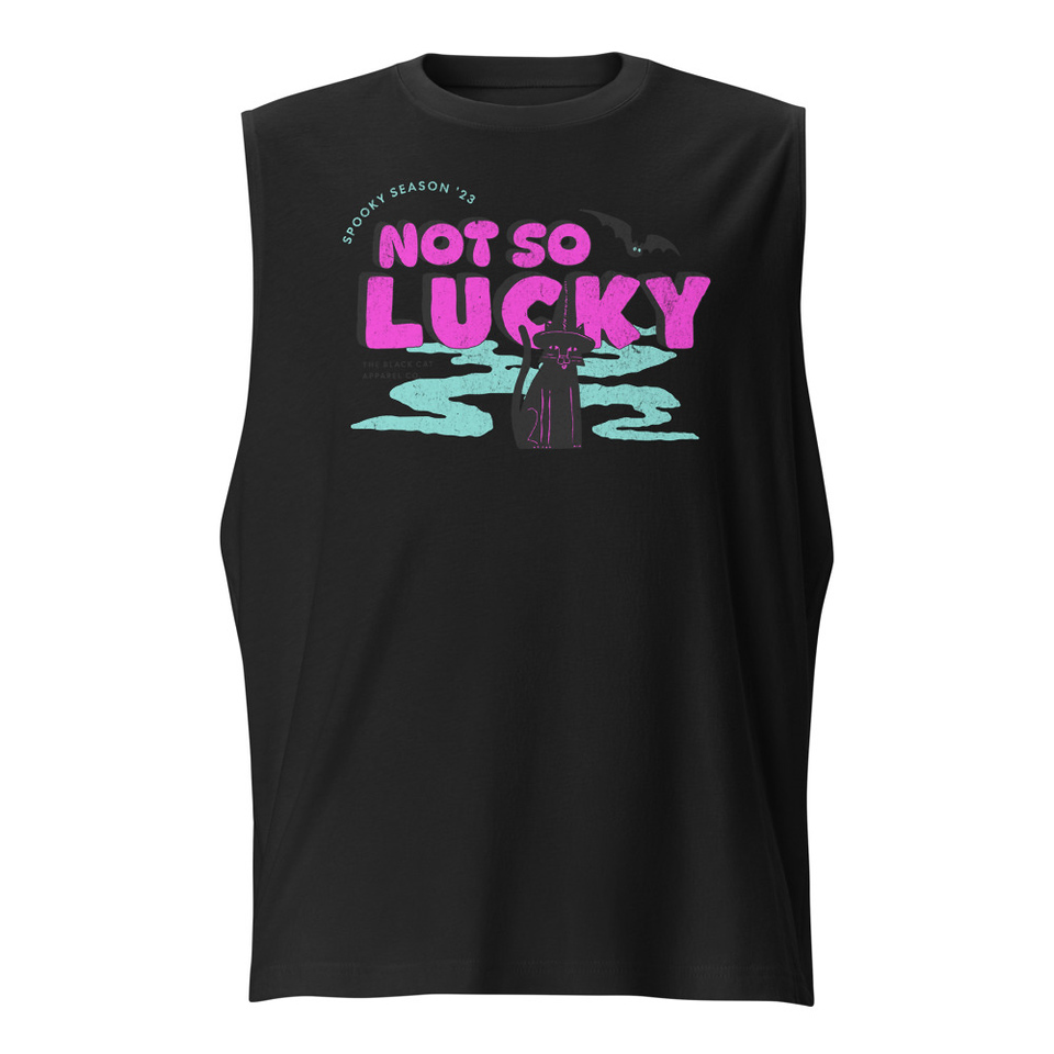 Bad Luck Kitty - Halloween Unisex Muscle Shirt