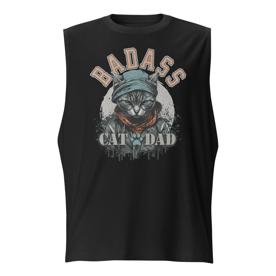 BADASS CAT DAT Unisex Muscle Shirt