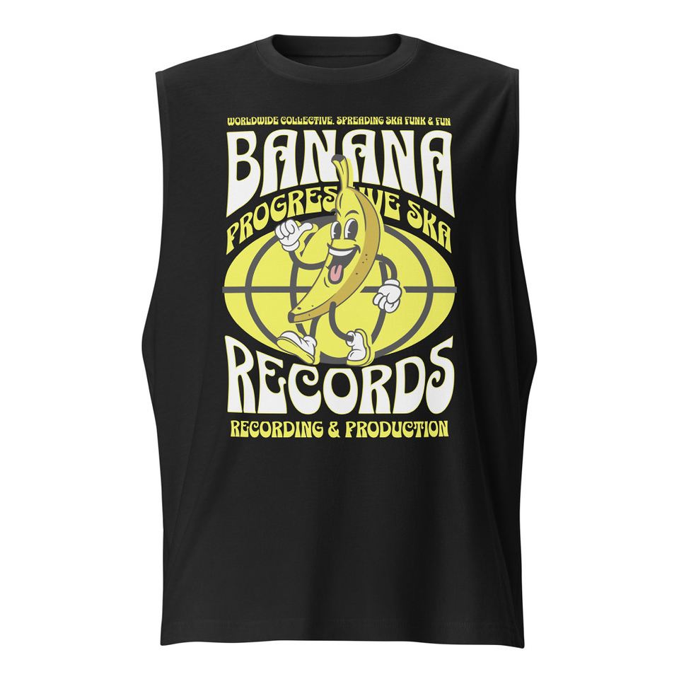 Banana Records - Comic Character Unisex Muscle Shirt