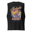 Bells Beach Australia Sunset Surfing Unisex Muscle Shirt