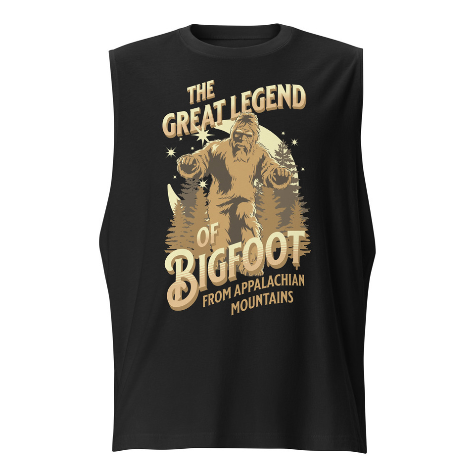 Bigfoot Legend  - Appalachian Forest Unisex Muscle Shirt
