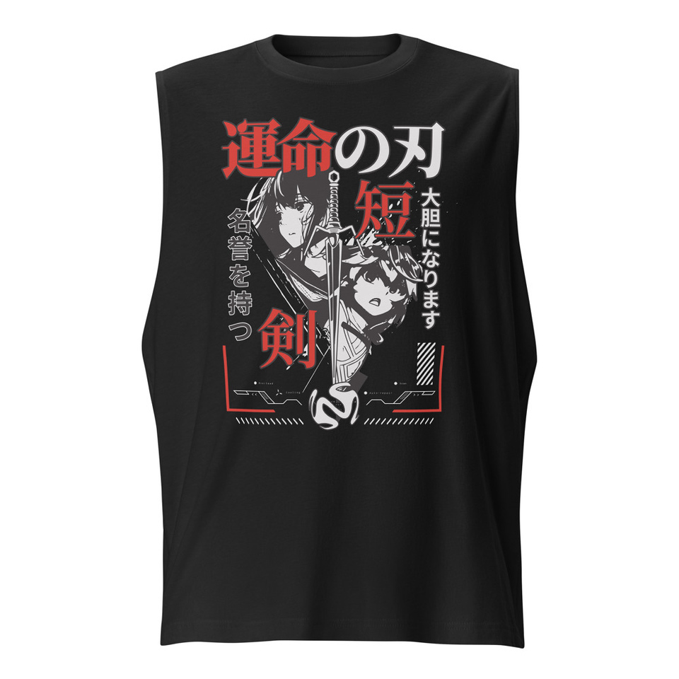 Blades of Fate - Japanese Manga Anime Unisex Muscle Shirt