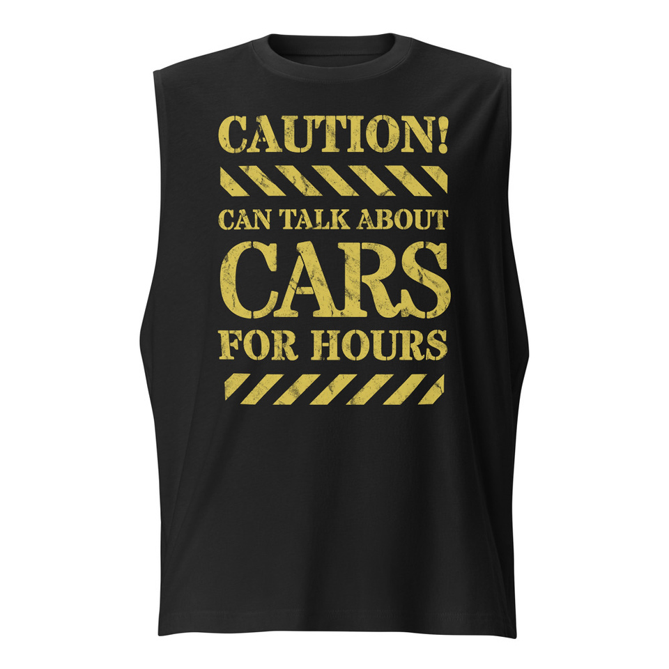 Caution Signs - Yellow Traffic Sign Unisex Muscle Shirt