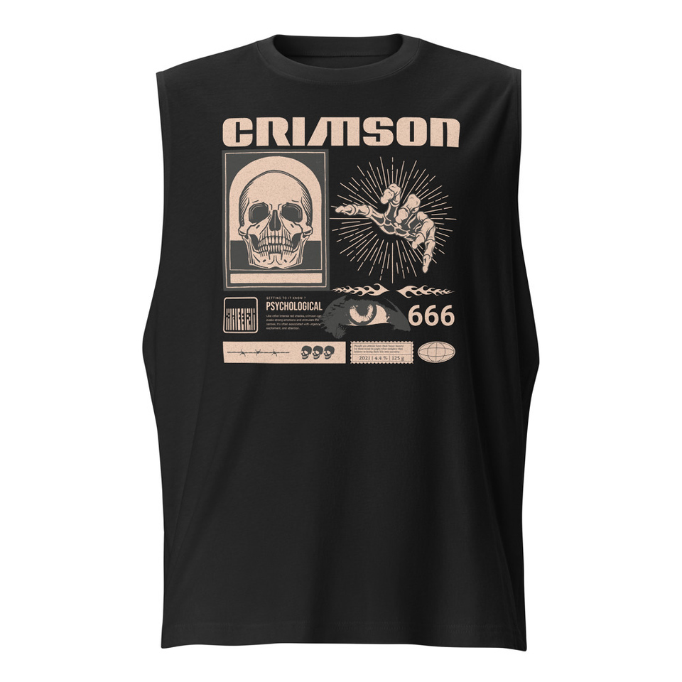 Crimson Unisex Muscle Shirt