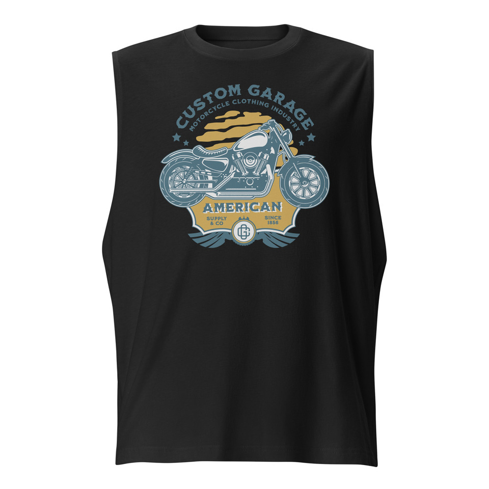 Custom Garage - Motorcycle Unisex Muscle Shirt