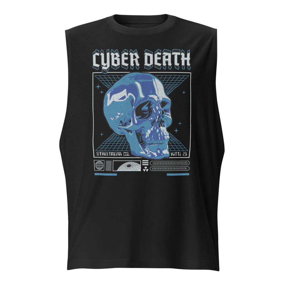 Cyber Death - Skull Unisex Muscle Shirt