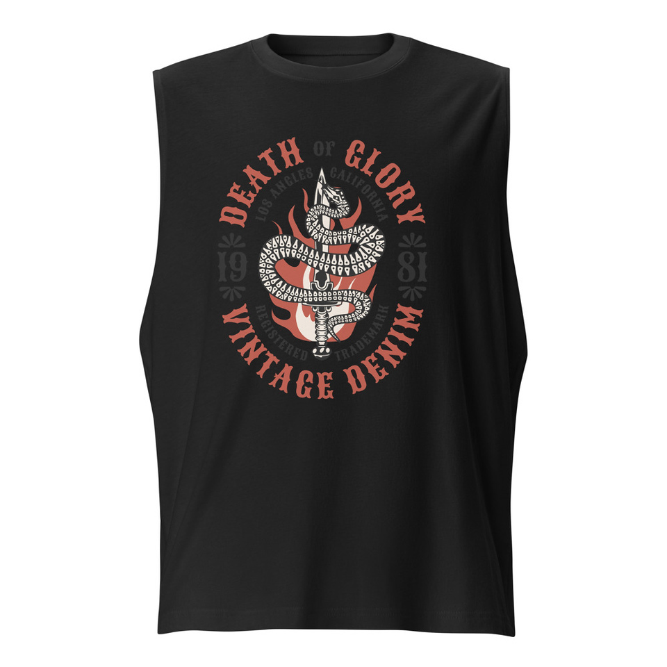 Death or Glory - Sword Snake Unisex Muscle Shirt