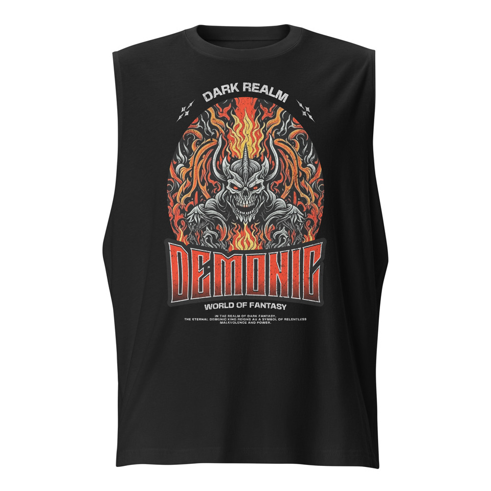 Demonic Unisex Muscle Shirt
