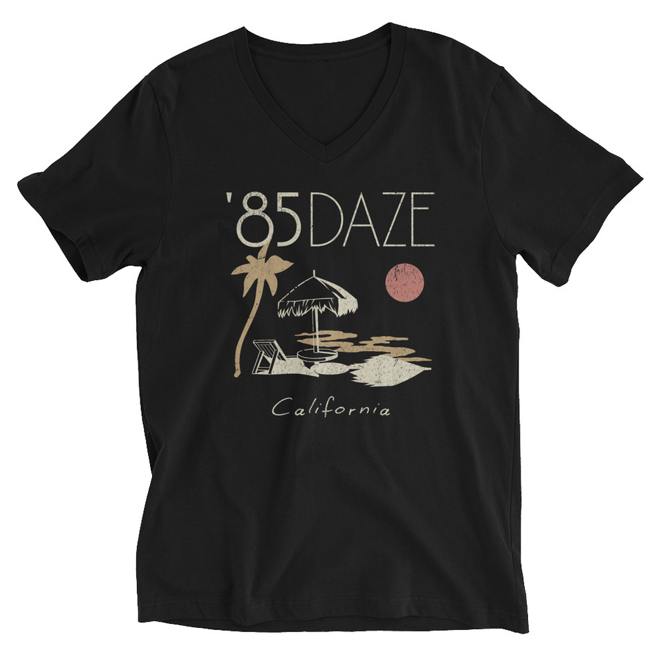 '85 Daze California Unisex V-Neck Tee