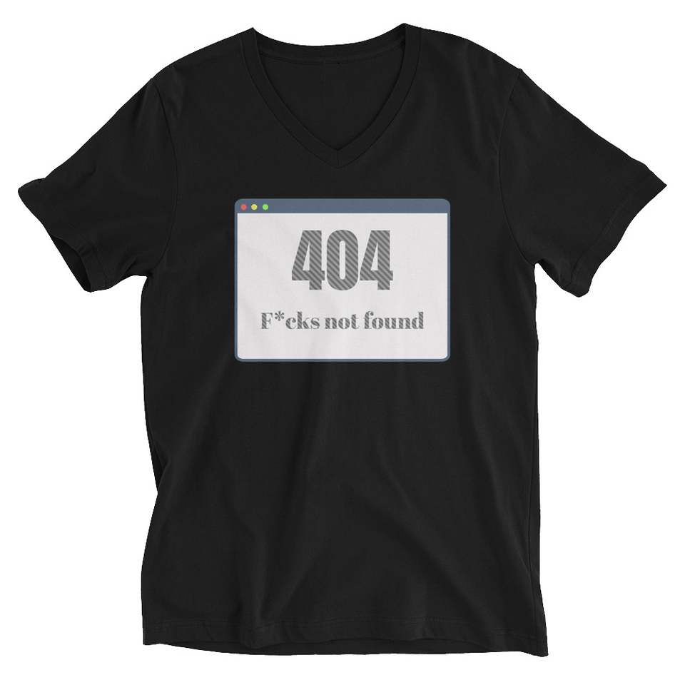 404 Unisex V-Neck Tee