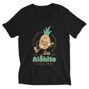 Alohito Natural Juices - Pineapple Mascot Unisex V-Neck Tee