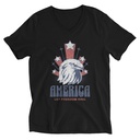 America Unisex V-Neck Tee