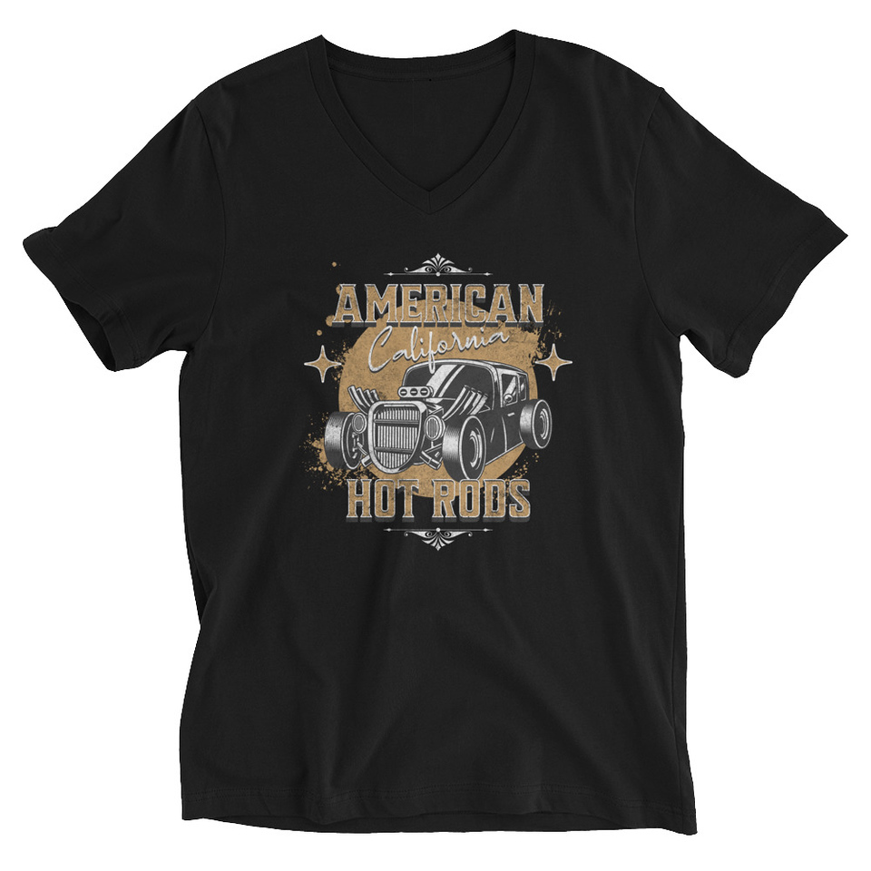 American Hot Rods Unisex V-Neck Tee