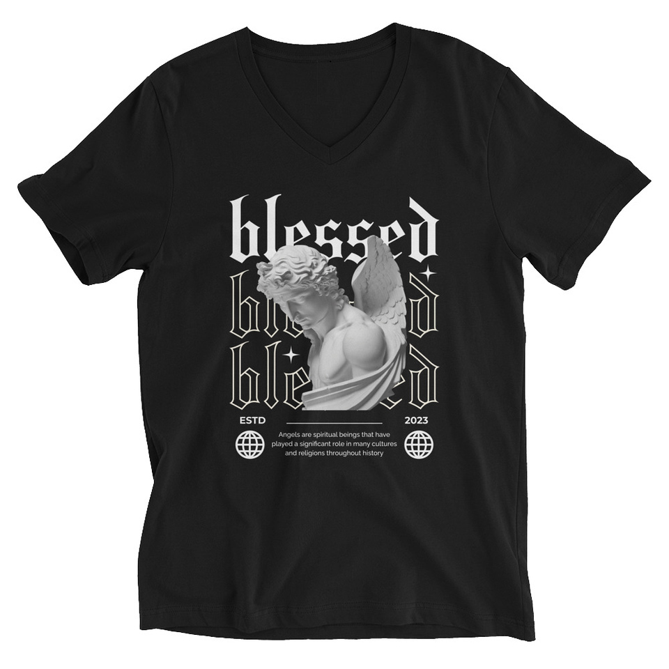 Angel Unisex V-Neck Tee