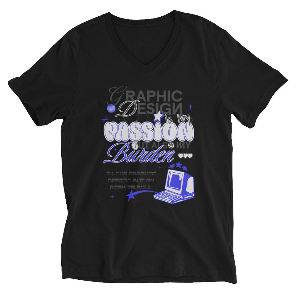 Anti-design  Unisex V-Neck Tee