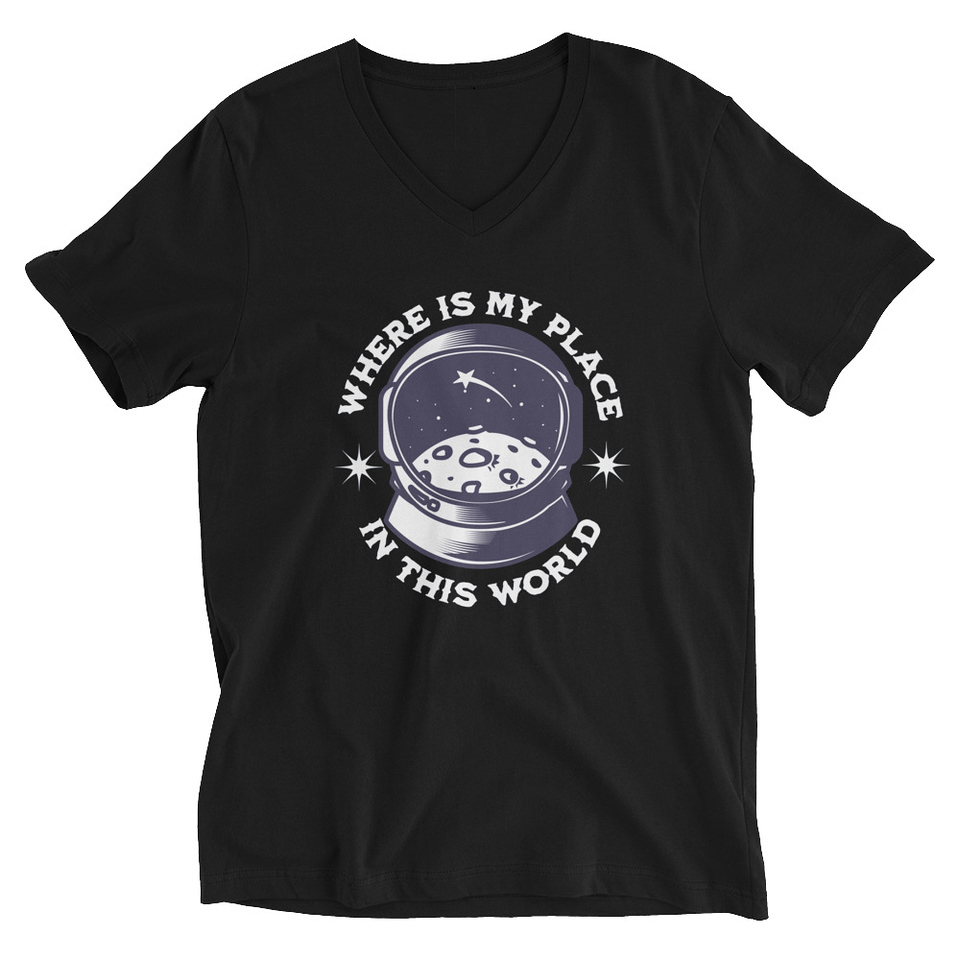 Astronaut Unisex V-Neck Tee