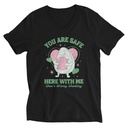 Avo Love - Typographic Cartoon Streetwear Unisex V-Neck Tee