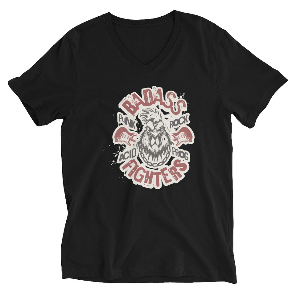 Badass Fighters Unisex V-Neck Tee