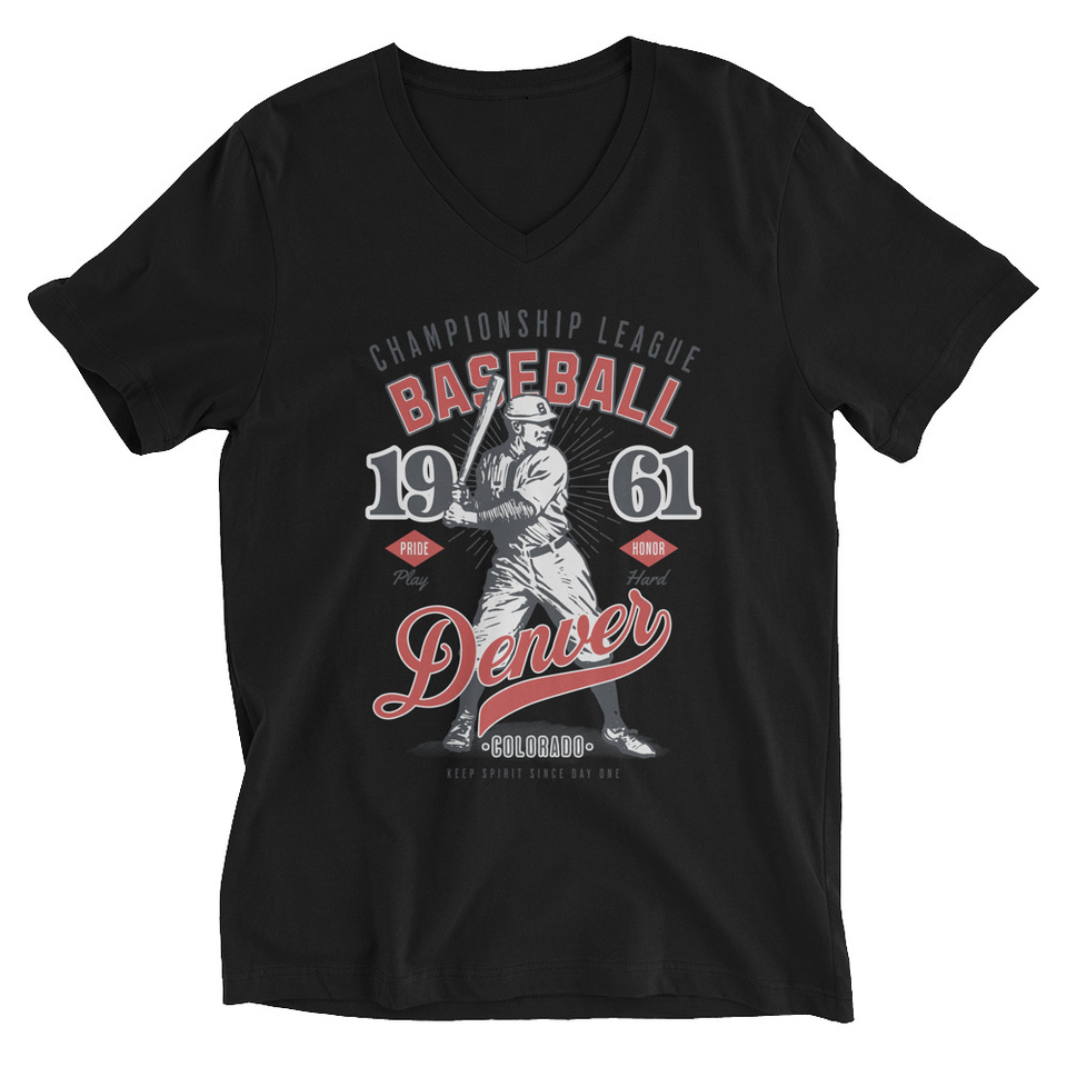 Baseball Championship League - University Sports Team Unisex V-Neck Tee
