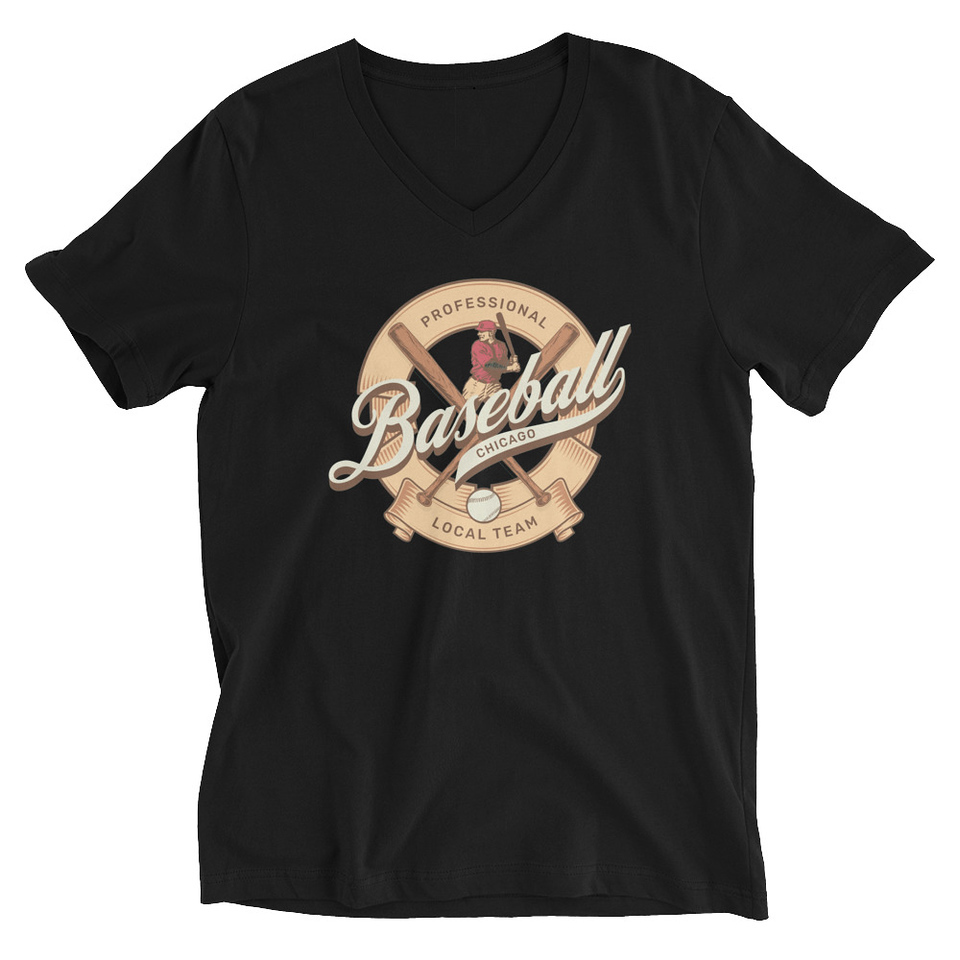 Baseball Team - College Sports Unisex V-Neck Tee