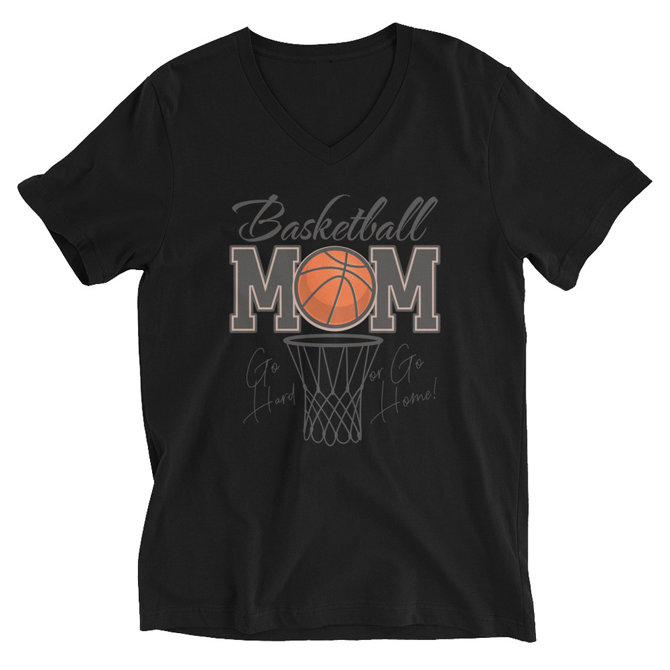 Basketball Mom - Mother's Day Unisex V-Neck Tee