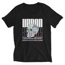 Black 3D Skull Unisex V-Neck Tee
