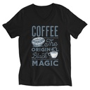 Black Magic Coffee - Simple Cup Unisex V-Neck Tee