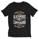 Blackwoods Campground - Mountain Adventure Unisex V-Neck Tee