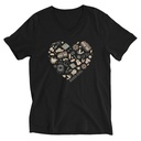 Boho Girl Poster Unisex V-Neck Tee