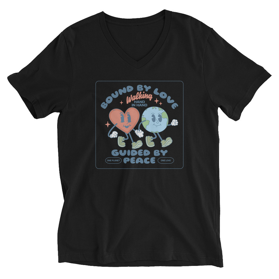 BOUND BY LOVE Unisex V-Neck Tee