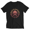 Buccaneer Club - Pirate Skull Unisex V-Neck Tee