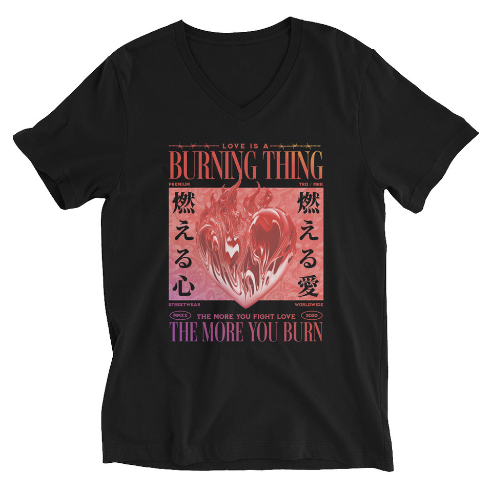 Burning Thing Unisex V-Neck Tee