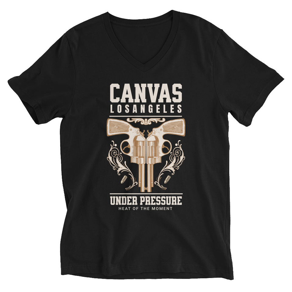 Canvas Los Angeles under pressure Unisex V-Neck Tee