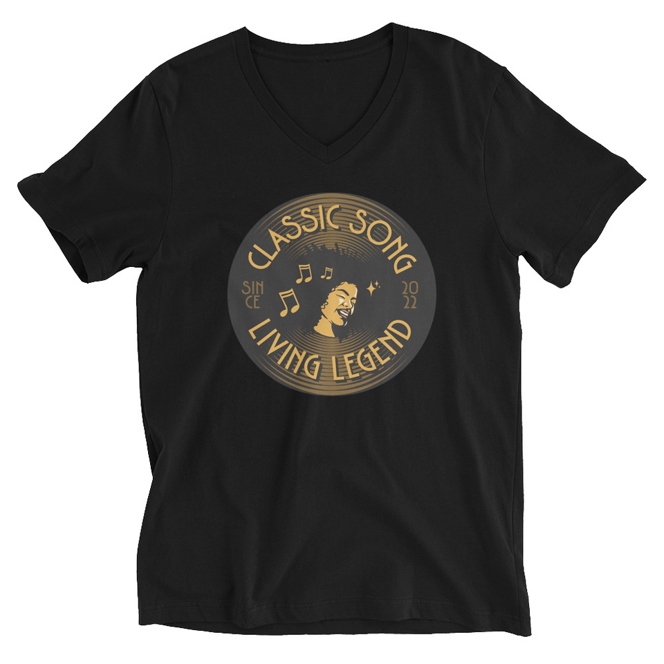 Classic Song - Music Record Unisex V-Neck Tee