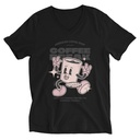 Coffee Break Mascot Unisex V-Neck Tee