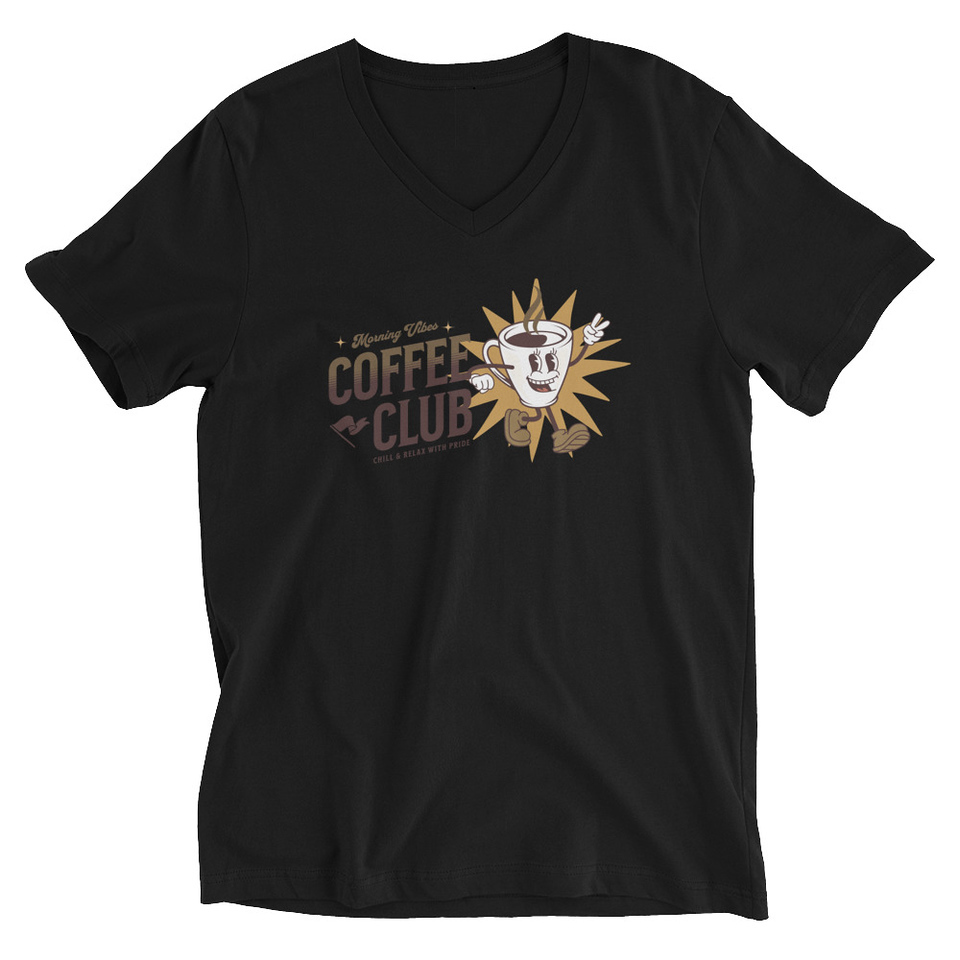Coffee Club Unisex V-Neck Tee