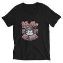 Coffee is my Religion - Funny Unisex V-Neck Tee