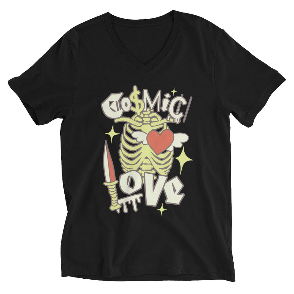 Cosmic Love (2) Unisex V-Neck Tee